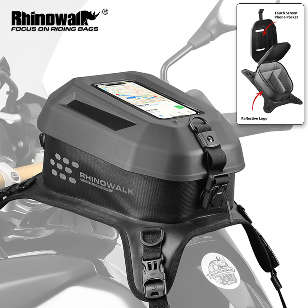 Drone Camera Waterproof - Rhinowalk touchscreen motorfiets tanktas 5.6L rugzak